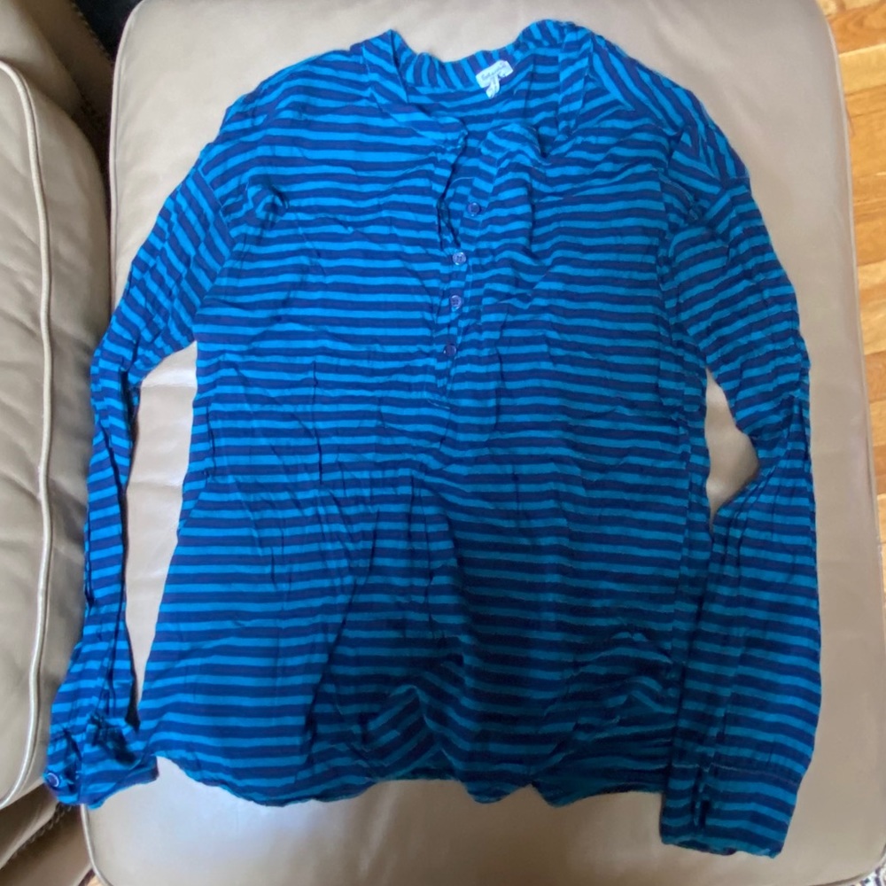 Splendid Striped Long Sleeve with Buttons